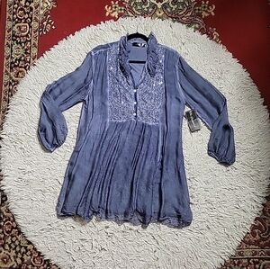 The Boulevard Dress Tunic Silk Blend Italian Luxury Boho Bohemian Old Money ✨️💫